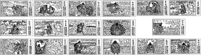 矢量古壁画图片cdr矢量模版下载