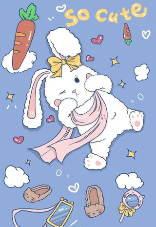 可爱小兔子图片