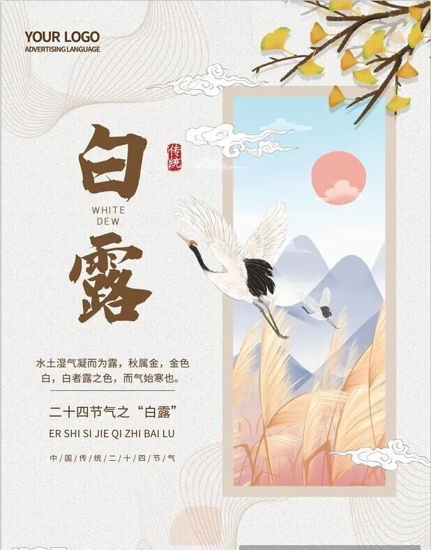 白露海报图片(3543x4724)psd模版下载