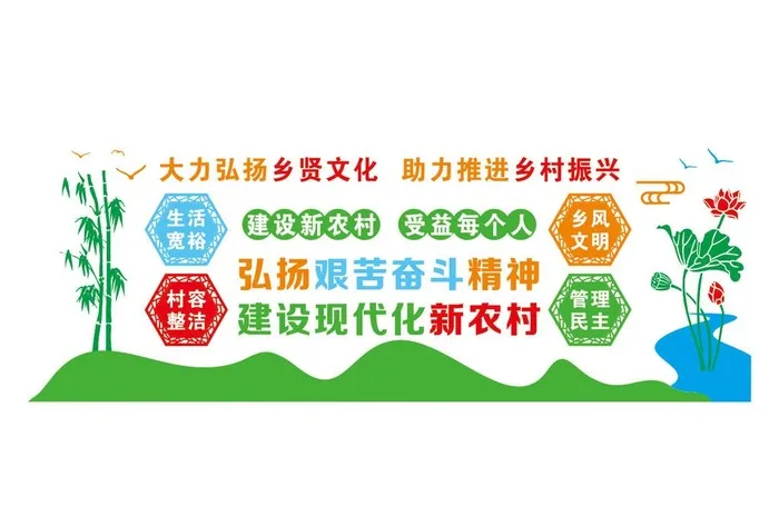 乡村振兴图片cdr矢量模版下载