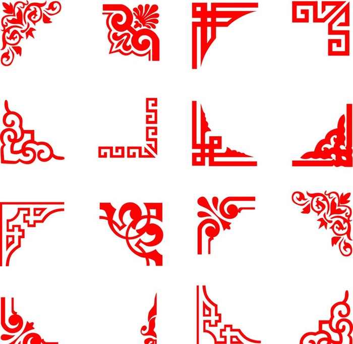 花边图片cdr矢量模版下载