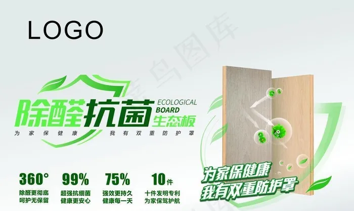 除甲醛 生态板图片cdr矢量模版下载