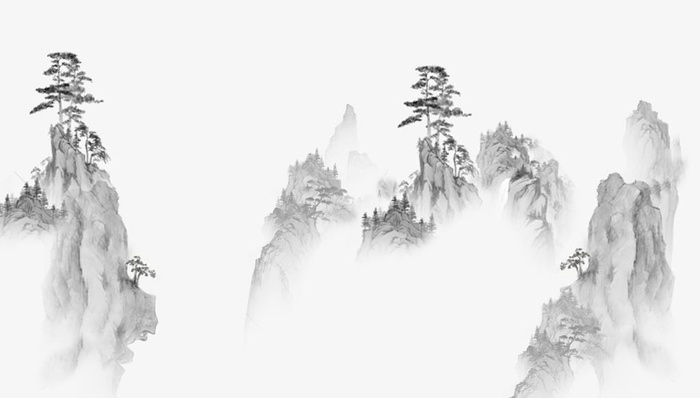 水墨画图片(2835x1701)psd模版下载