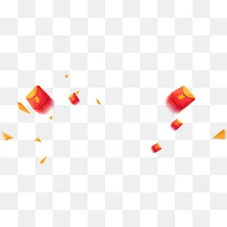免扣红包雨,免抠png,免抠元素
