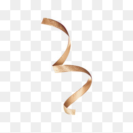 咖啡色彩带免抠图png,免抠元素