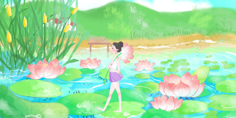 插画-浪漫手绘
