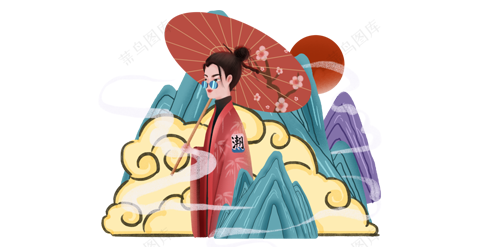 人物-国潮手绘人物