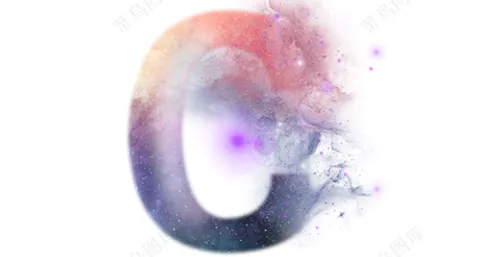 创意-星空数字字母