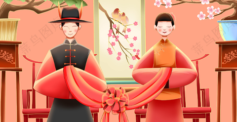 插画-婚庆商用