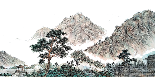 元素·山水免抠图